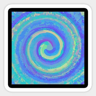 Diamond Swirl of Bright Colors Sticker